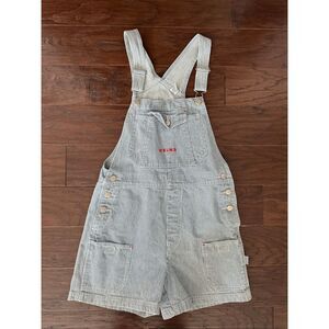 90’s B.U.M. Equipment Striped Short Overalls Small